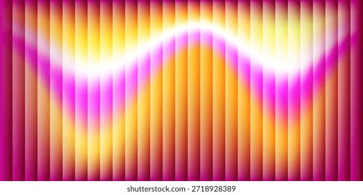Abstract Blurry Gradient Rosa, Amarelo, Laranja Listrado Ilustração de Fundo