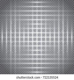 Abstract blurry motion lines isolated on transparent background. Light effect