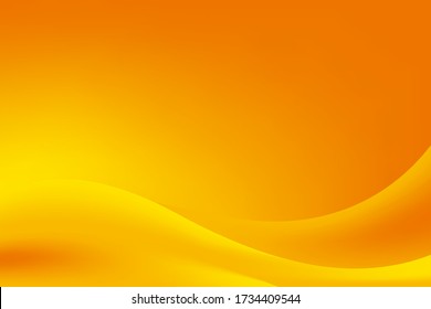 Abstract Blurry Orange Yellow Wave Background Design, Fresh Orange Yellow Stylish Background Template Vector