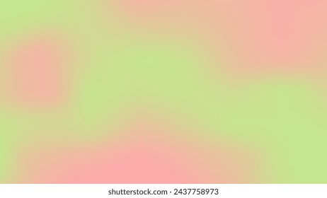 Abstract Blurry pale Spring background. Color paly transition, gradient from green to Pink. Gentle trendy backdrop with Copy space.