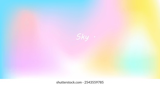 Abstract blurry smooth gradient , Dynamic multicolor gradient background fluid futuristic , vector illustration