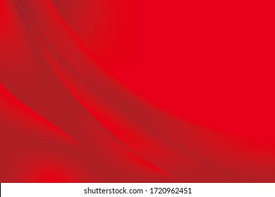 Abstrakter, glatter, glatter Hintergrund-Design der roten Welle, Hintergrund der weichen roten Welle, Vektorgrafik