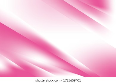 Abstract Blurry Smooth Stripe Pink Gradient Background Design, Soft Shiny Pink Line Background Template Vector