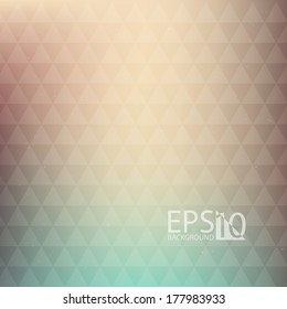 Abstract blurry soft color triangle background.