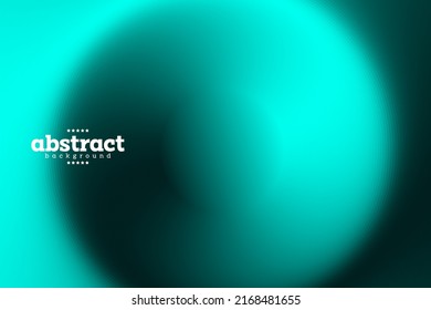 Abstract Blurry Sphere In Gradient Tuquoise Blue Background Artificial Intelligence Theme Cloud Technology Template Website Banner Advertisement Poster Tech Product Package Design Vector Eps.