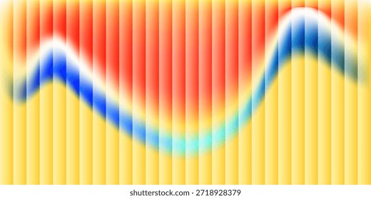 Modelo de plano de fundo de apresentação multicolorido listrado borrado abstrato com elementos ondulados