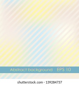 Abstract blurry and stripped background. Pastel background. Vector illustration EPS 10.