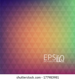 Abstract blurry, triangle background.