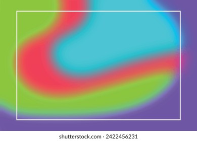 Abstract blurs colorful background with frame