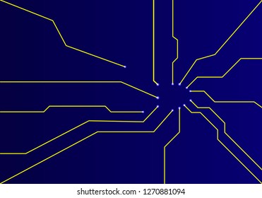 Abstract  board Illustration, high computer technology dark background. Hi-tech digital technology concept. 