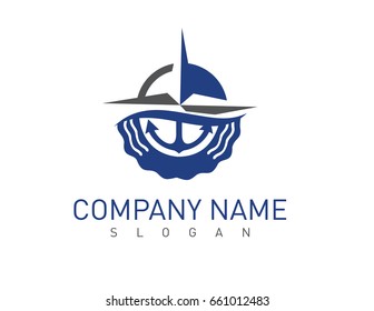 Abstract boat logo