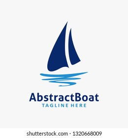 Abstract boat logo design