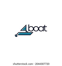 logotipo de barco diseño de plantilla de vector logotipo