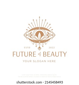 abstract boheiman eye future mystic logo design