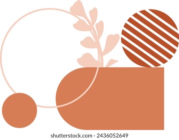 Abstract Bohemian Landscape Vector Element