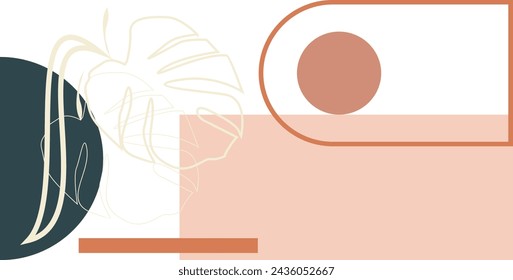 Elemento abstracto del vector del paisaje bohemio