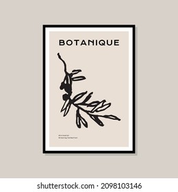 Abstract bohemian style art poster for your wall art collection