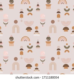 Abstract bohemian texture. Chic interior elements. wallpaper. Vector graphics