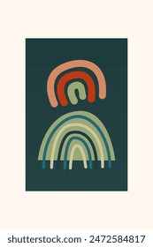 Abstract boho art background. Boho art decor background