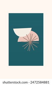 Abstract boho art background. Boho art decor background