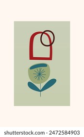 Abstractas fondo de arte boho. Fondo de decoración de arte boho