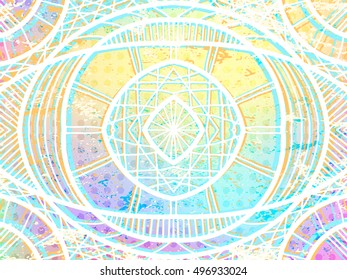 Abstract boho background. Hippie style colors ornament. Modern geometric background. Trendy holographic texture. Vector unusual bright texture. Trendy ornament for fashion or interior products.