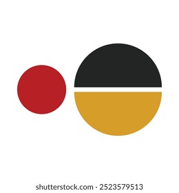 Abstract boho background template. Bohemian banner illustration in earth tone color