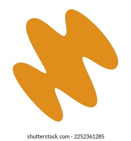 Abstract boho blob shapes simple hand.