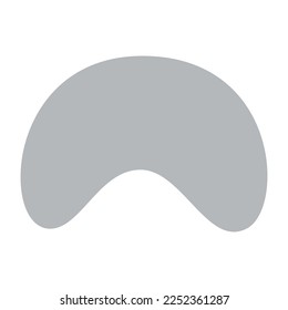 Abstract boho blob shapes simple hand.