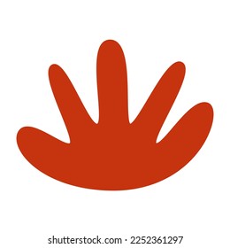 Abstract boho blob shapes simple hand.
