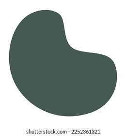 Abstract boho blob shapes simple hand.