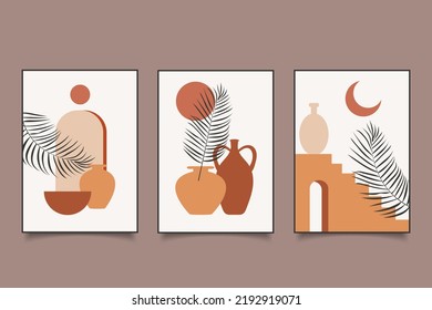 abstract boho contemporary aesthetic minimal wall decoration