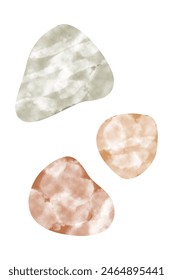 Abstract boho design element. Boho home decor elements in modern abstract boho style