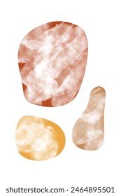 Abstract boho design element. Boho home decor elements in modern abstract boho style