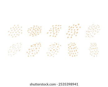 Abstract Boho Dots Element Set