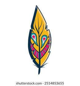 Abstract Boho Feather Vector - 03