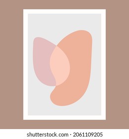 Abstract boho frame design illustration.  vector art