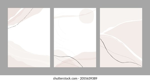 Abstract boho frames  collection. Art shapes, geometric and brush textures , backgrounds for social media posts and stories,  packaging, wedding stationery, greeting cards, calendars, diary etc