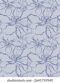 Abstract boho geometric sweater pattern design