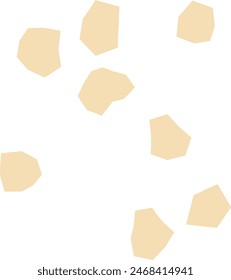 An abstract boho grunge cut out design element.