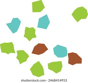 Ein abstrakter Boho Grunge schneidet Design-Element aus.