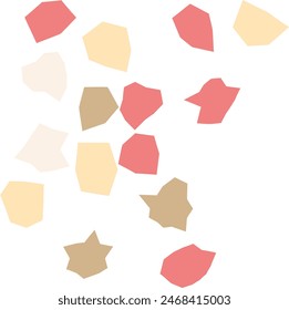 An abstract boho grunge cut out design element.