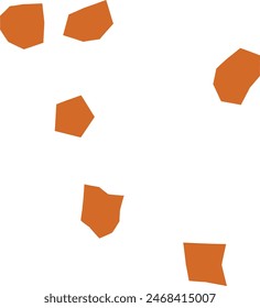 An abstract boho grunge cut out design element.