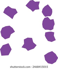 An abstract boho grunge cut out design element.