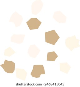 An abstract boho grunge cut out design element.