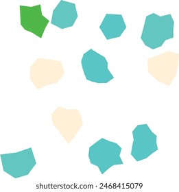 An abstract boho grunge cut out design element.