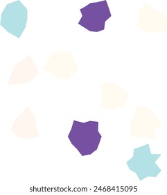 An abstract boho grunge cut out design element.