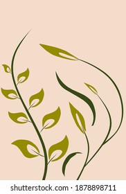abstract boho, leaf art, wall art prints, neutral boho decor, flowers, nursery mid century modern, frescoes