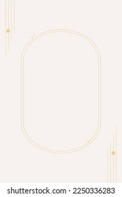Abstract boho minimalist design for background, poster, brochures, card, social media. Geometric shapes and moon.