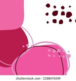 Abstract Boho Nordic Shapes Picture. Contemporary Modern Trendy Vector Illustration.  Geometric 
Design. Wall Art Abstract Scandinavian Background.